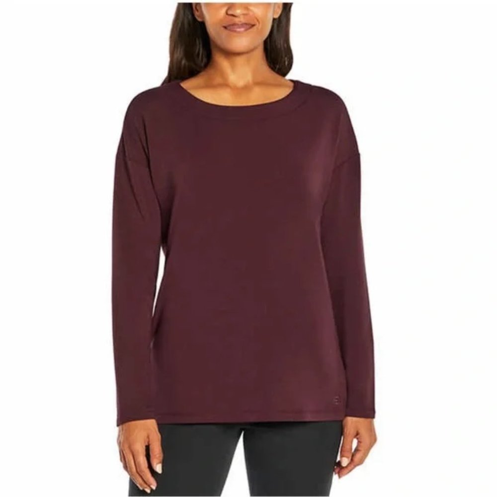NWT Banana Republic Women's Long Sleeve Crew Neck Top Red Size 2XL $65 8D077